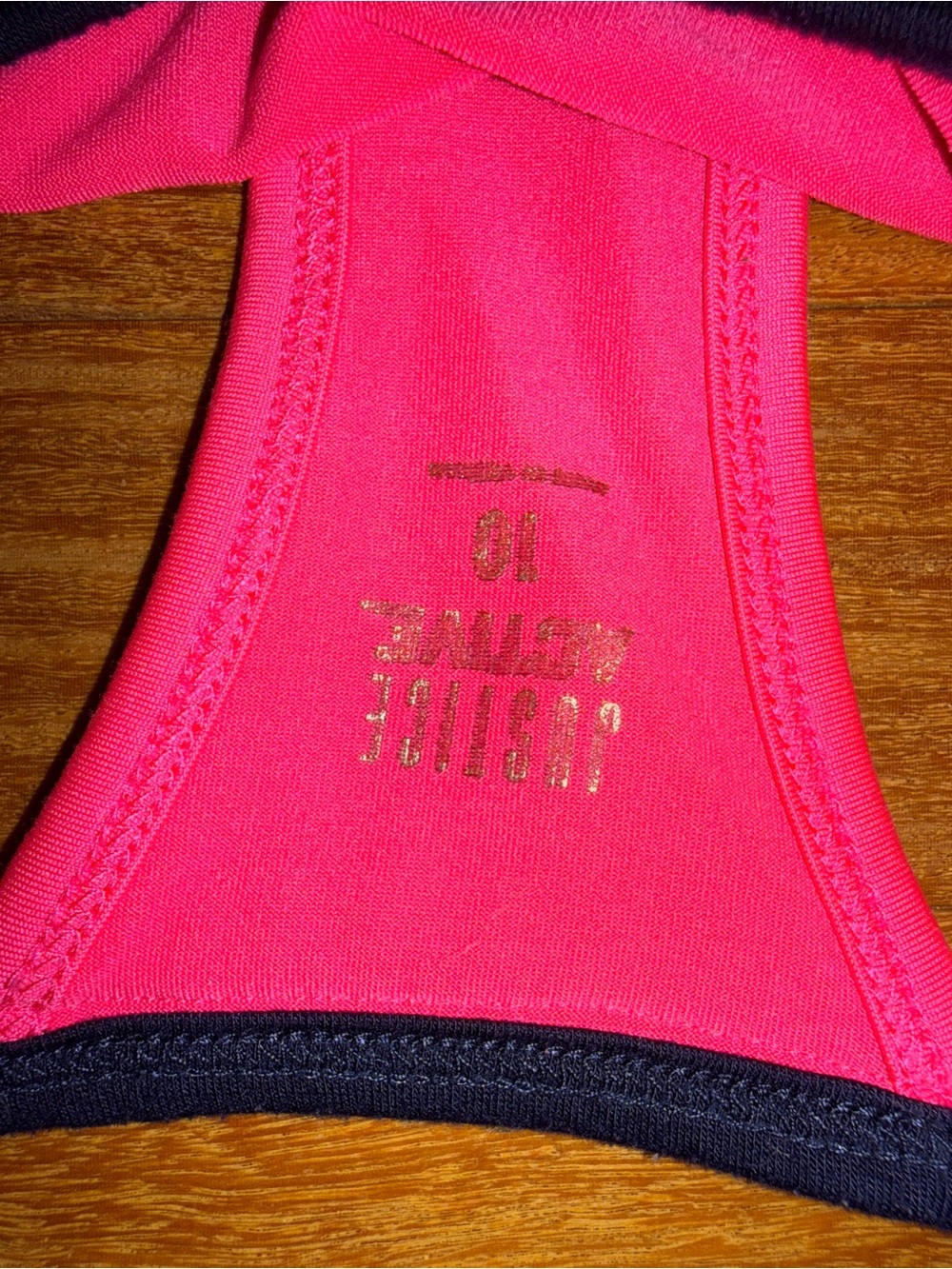 Justice Pink & Multi Geometric Racerback Top - Picture 3 of 5